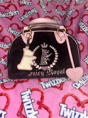 Juicy Couture 🩷🤎 Vintage Royal Juicy Bowler Bag: “Girls Will Be Juicy Girls”